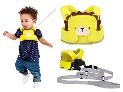 Ремень безопасности для детей от потери Trunki Leeroy The Lion, текстиль,  желтый - 