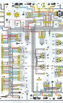 Схема электрооборудования автомобиля ВАЗ-2115