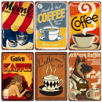Кофе-машина холст картина кофе ретро настенные художественные принты и  плакаты абстрактные настенные картины кухня искусство Кафе Магазин  украшение | AliExpress