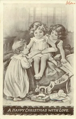 Схема вышивки «дети ретро» (№52912) - Вышивка крестом