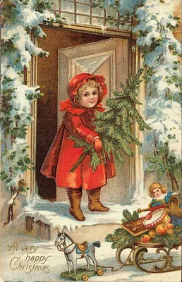 Pin by Светлана Туголукова on Детки Руси | Christmas greetings, Vintage  christmas, Christmas postcard