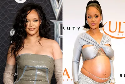 Rihanna's Baby Reveal Pics Are Cute, Sure, But Can We Talk About Her Tower  of Curls? See Photos | Allure