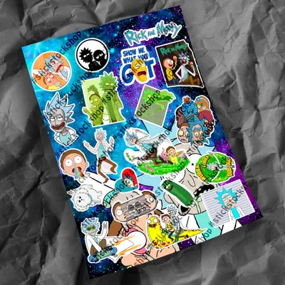 Rick and Morty (Рик и Морти) Set 1 - Stickstock Rick and Morty stickers