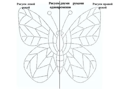 Рисование двумя руками для детей - шаблоны, прописи, картинки -  распечатать, скачать бесплатно ✏|