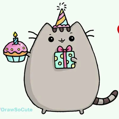 рисунок на день рождения - Поиск в Google | Dibujos kawaii, Cumpleaños  pusheen, Dibujos kawaii tiernos