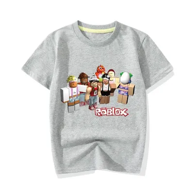 New Children Tshirt Cartoon Roblox Game Printing Kids Clothes Summer White  Tops Fashion Boys/girls T Shirt Clothing - Animation Derivatives/peripheral  Products - AliExpress, roupas roblox t shirt - 