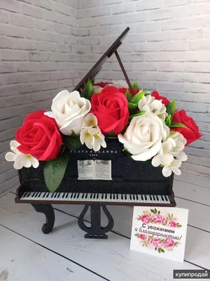Картина по номерам "Розы на рояле"