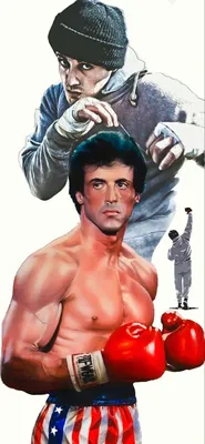 Rocky Balboa. Рокки Бальбоа. 50х50 см. Постер на холсте. (ID#671208942),  цена: 350 ₴, купить на 