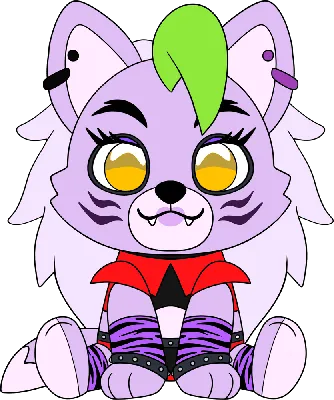 Realistic depiction of roxy wolf from five nights at freddy's on Craiyon