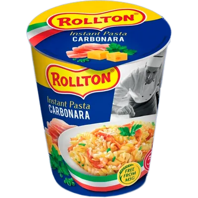 Изделия макаронные быстрого приготовления Rollton Instant Pasta Карбонара  стакан 70г (4820179255065) купить в Киеве: описание, цены от Producto