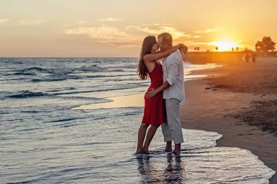 Романтические на пляже картинки