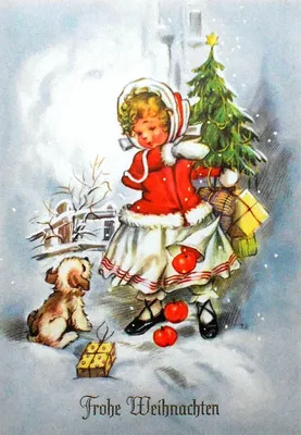 История рождественской открытки