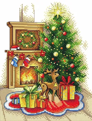Схема вышивки «Рождественский вечер» (№1997261) - Вышивка крестом