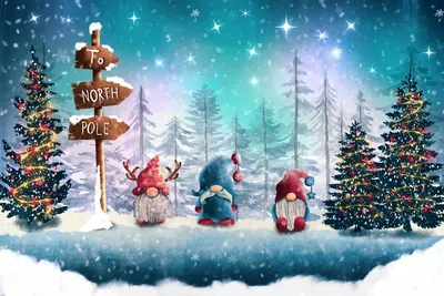 Enchanting Winter Wonderland Christmas Lights HD Wallpaper by robokoboto