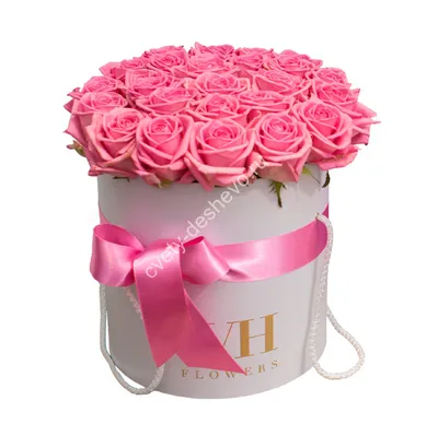 Купить цветы Букет Букет в шляпной коробке из роз и эвкалипта в интернет  магазине в Москве