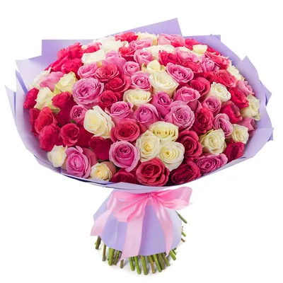 Купить букет из 7 розовых роз в Пензе, российские розы
