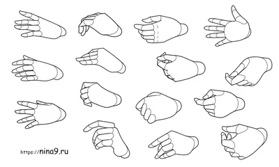 Рисунки рук для срисовки