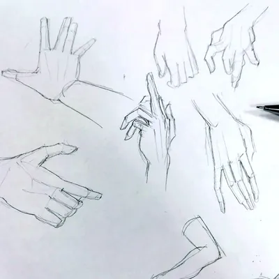 Картинки Руки для срисовки карандашом