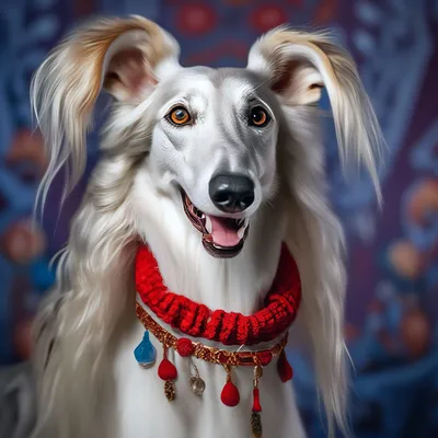 В полный рост, собака русская …» — создано в Шедевруме