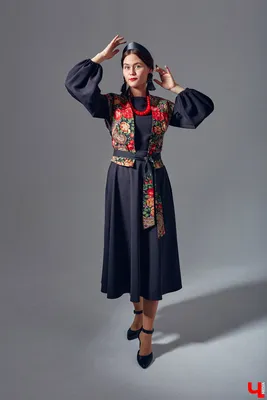 Купить современное платье в русском стиле