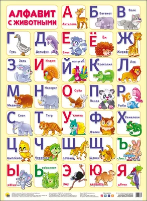 АЛФАВИТ С ЖИВОТНЫМИ * Зоо Азбука для малышей * Учим буквы * мультик про  животных для детей - YouTube