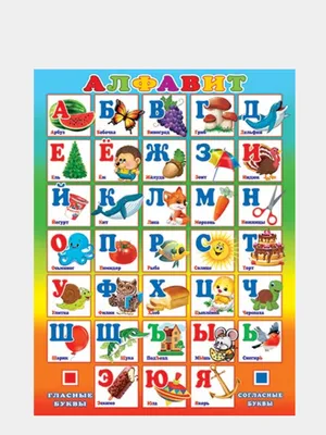 Плакат "Алфавит русский" в мире животных купить по цене 128 ₽ в  интернет-магазине KazanExpress