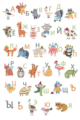 Алфавит | Alphabet poster, Children illustration, Kids poster
