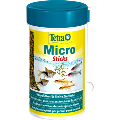 Корм для мелких видов рыб, Tetra Micro Sticks, 100 мл купить с доставкой в  интернет-магазине зоогастроном.ру
