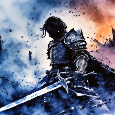 Фигурка Черный рыцарь с мечом - купить с доставкой по выгодным ценам в  интернет-магазине OZON (455168536)