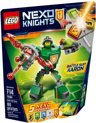 Боевые доспехи Аарона Battle Suit Aaron номер 70364 из серии Рыцари Нексо ( Nexo Knights) Конструктор LEGO (ЛЕГО)