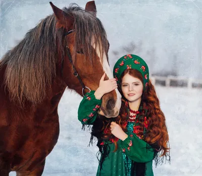 Зима 2019: фото рыжей девушки и красивые пейзажи | Tengyart