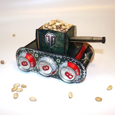 Танк под пиво WOT 0,45 мл. на 23 февраля /Подарочная коробка/Подарок  мужчине | AliExpress