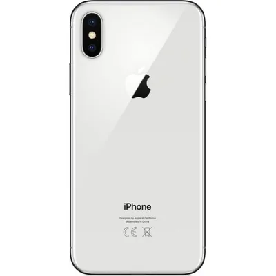 Silver Apple IPhone X Back Side Front View Isolated on White Background  Editorial Image - Image of back, cellphone: 10… | Iphone, Birthday  background, Silver apples