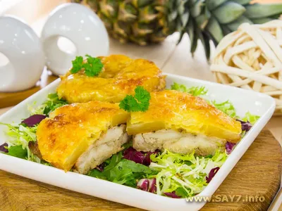 Курица с ананасами в духовке | Вкусно с Ириной | Простые рецепты | Дзен