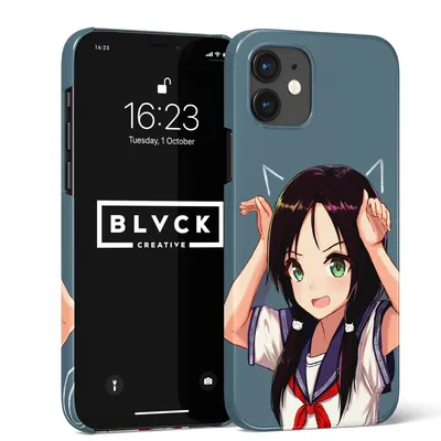 Чехол для IPhone 12 с рисунком "ANIME TYAN" / Накладка с принтом Аниме Тян  - купить с доставкой по выгодным ценам в интернет-магазине OZON (660904557)