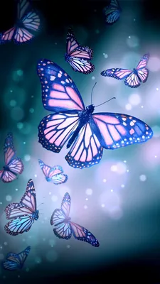 Фон с бабочками нежный - 73 фото