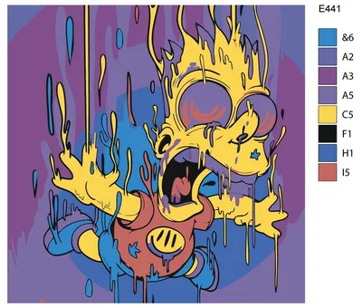 Купить картину маслом Барт Симпсон от 5710 руб. в галерее DasArt