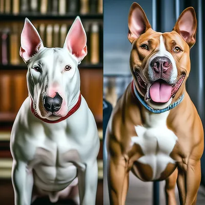 Бультерьер (Bull terrier) - это смелая, мощная и очень выносливая порода  собак. Описание, фото, отзывы о породе.