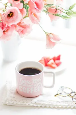 Кофе и цветы (70 фото)