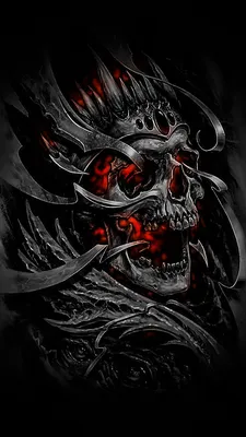 Skull art, Skull wallpaper, Skull artwork