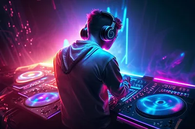 Premium Photo | Dj player audio mixing electronic music in a nightclub  party created with generative ai technology