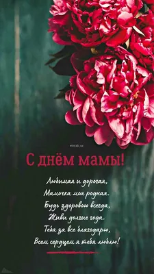 С Днём Матери🌺 | Семейные дни рождения, Пожелания для открыток,  Праздничные цитаты