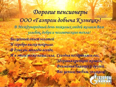 Богородских пенсионеров поздравят с Днем пожилого человека - РузаРИА -  Новости Рузского городского округа. Фото и видео