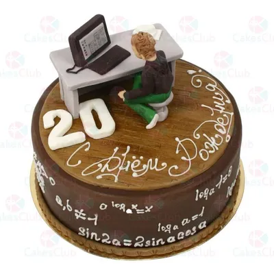 Заказать торт для программиста из мастики, фото тортов программисту на день  рождения