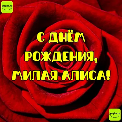 Открытки "Алиса, с Днем Рождения!" (100+)