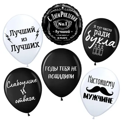 Воздушный шар гигант зеркальный черный с конфетти "С Днем Рождения" -  Воздушные шары с гелием | ШарВау - Доставка и оформление воздушными шарами  в Москве и МО