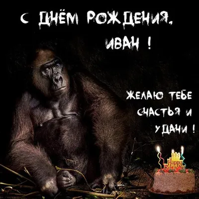 Картинка с днем рождения Иван с приколом (скачать бесплатно)