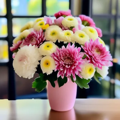 С днём рождения цветы хризантемы …» — создано в Шедевруме
