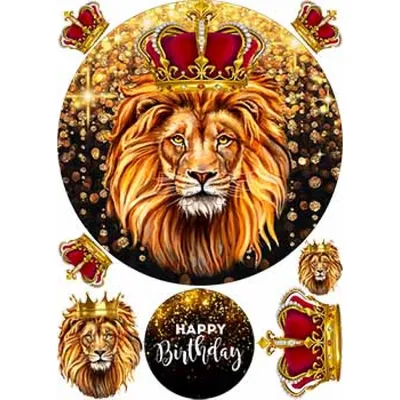С днем рождения, огненный Лев! Будь всегда на высоте!» — создано в Шедевруме