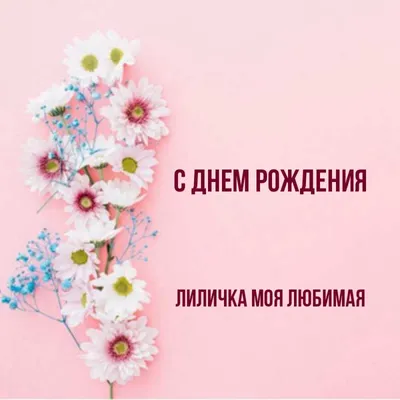 С днём рождения Лилечка! Поздравляю #лилия #лиля #лилечка #сднемрожден... |  TikTok